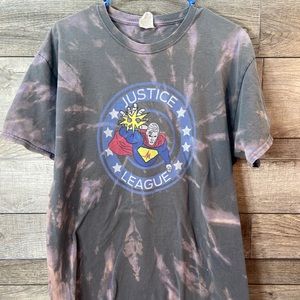 Custom dyed justice league graphic t shirt